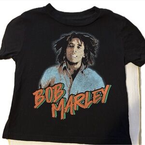 Rowdy Sprout Black Bob Marley Kids T-Shirt